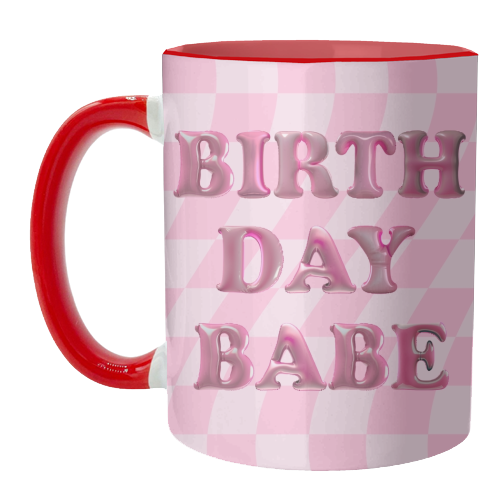 Birthday Babe - unique mug by Ms Doodle