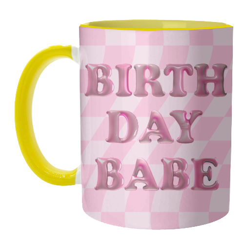 Birthday Babe - unique mug by Ms Doodle