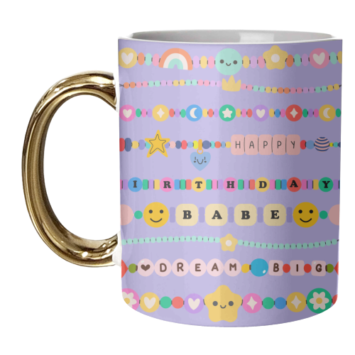 BIRTHDAY BRACELETS - unique mug by Lilly Rose