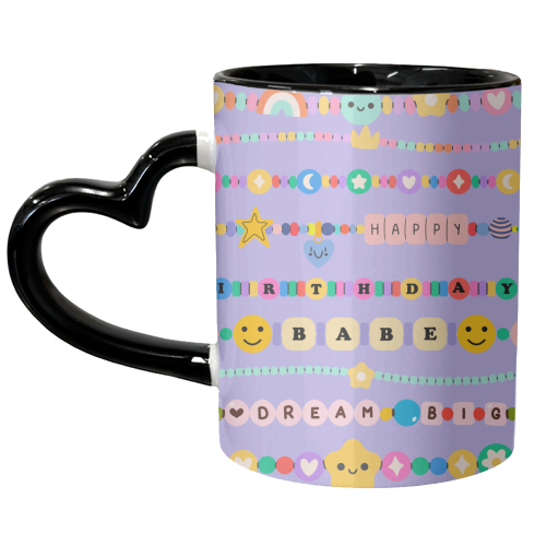 BIRTHDAY BRACELETS - unique mug by Lilly Rose
