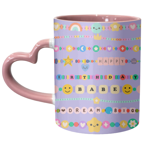 BIRTHDAY BRACELETS - unique mug by Lilly Rose