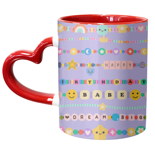 BIRTHDAY BRACELETS - unique mug by Lilly Rose