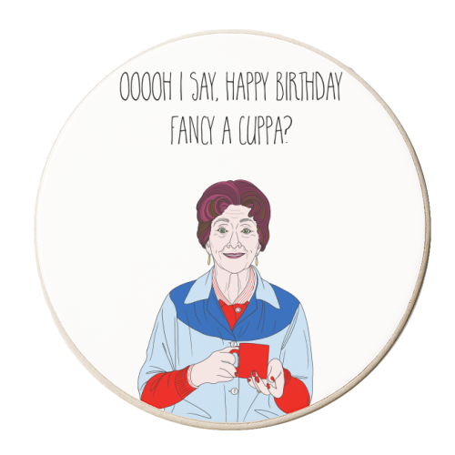 Birthday Cuppa! - personalised beer coaster by Adam Regester