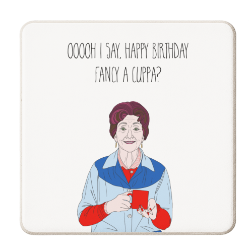 Birthday Cuppa! - personalised beer coaster by Adam Regester