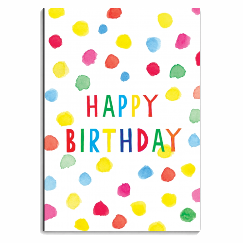 Birthday dots - personalised A4, A5, A6 notebook by Dominic Early