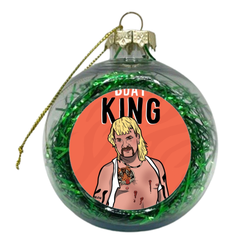 Birthday King - xmas bauble by Niomi Fogden