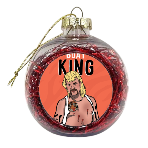 Birthday King - xmas bauble by Niomi Fogden