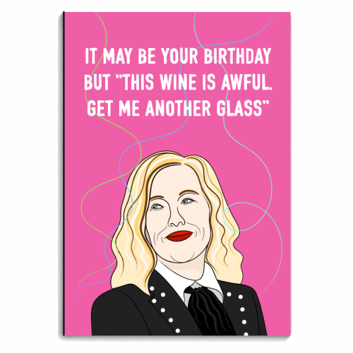 Birthday Wine - personalised A4, A5, A6 notebook by Adam Regester