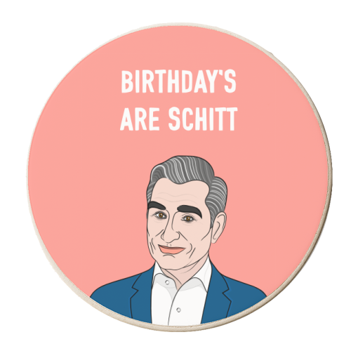 Birthday's Are Schitt - personalised beer coaster by Adam Regester