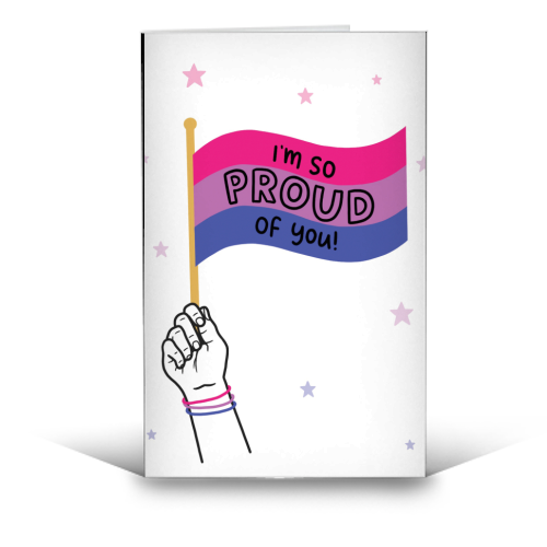 Bisexual coming out design - funny greeting card by Loren Grosvenor