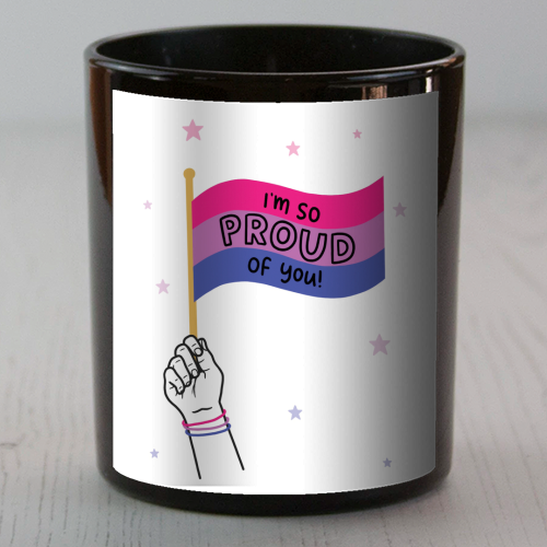 Bisexual coming out design - scented candle by Loren Grosvenor