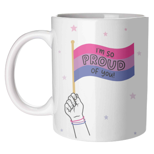Bisexual coming out design - unique mug by Loren Grosvenor