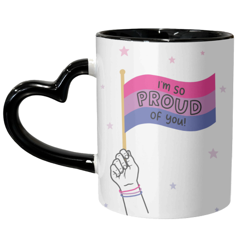 Bisexual coming out design - unique mug by Loren Grosvenor