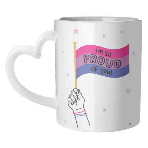 Bisexual coming out design - unique mug by Loren Grosvenor