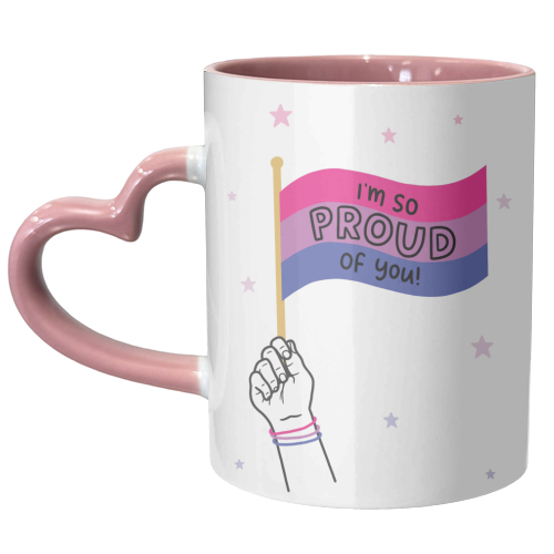 Bisexual coming out design - unique mug by Loren Grosvenor