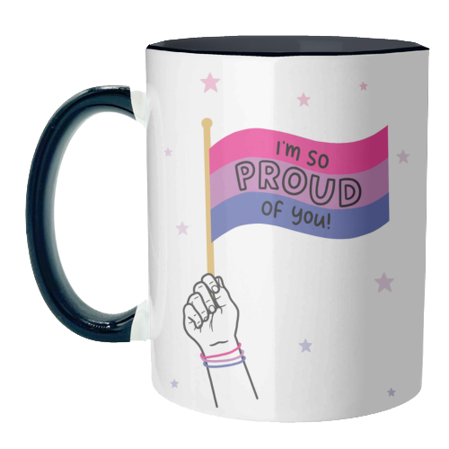 Bisexual coming out design - unique mug by Loren Grosvenor