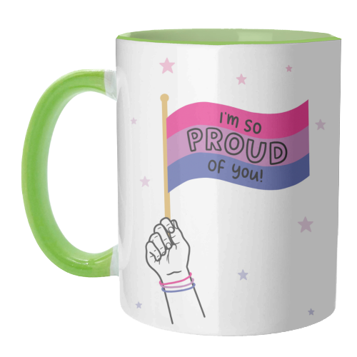 Bisexual coming out design - unique mug by Loren Grosvenor