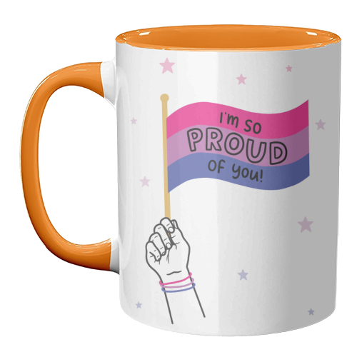 Bisexual coming out design - unique mug by Loren Grosvenor