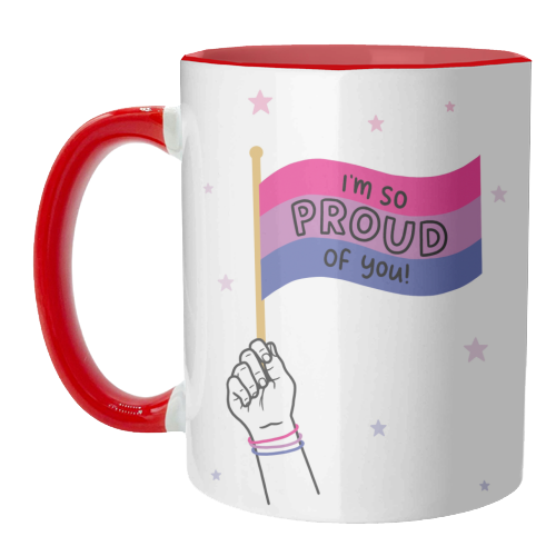 Bisexual coming out design - unique mug by Loren Grosvenor