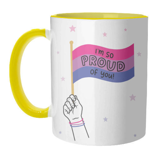 Bisexual coming out design - unique mug by Loren Grosvenor