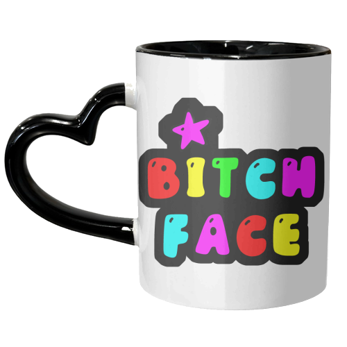 BITCH FACE - unique mug by PixieDrew