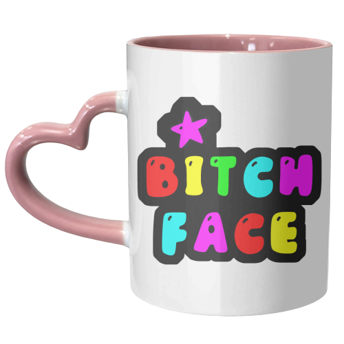 BITCH FACE - unique mug by PixieDrew