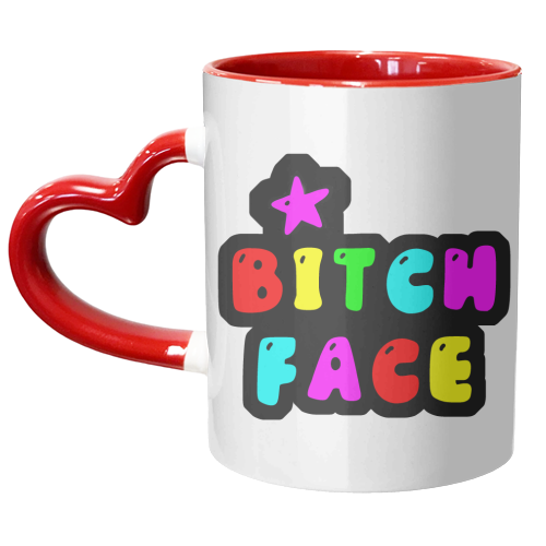 BITCH FACE - unique mug by PixieDrew