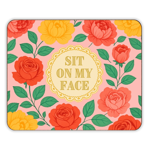 Bite Me / Sit on my face - designer placemat by Lilly Rose