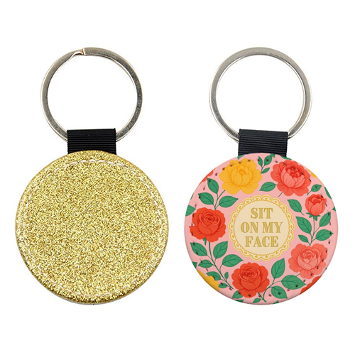 Bite Me / Sit on my face - keyring by Lilly Rose