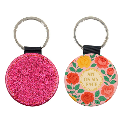 Bite Me / Sit on my face - keyring by Lilly Rose