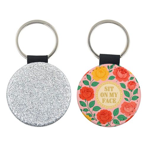Bite Me / Sit on my face - keyring by Lilly Rose