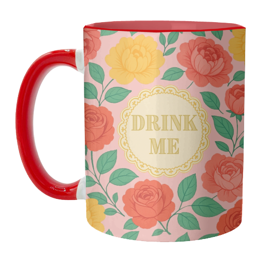 Bite Me / Sit on my face - unique mug by Lilly Rose