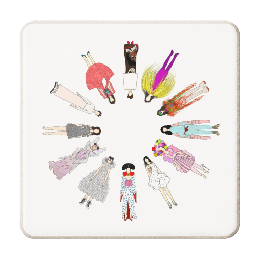 Bjork - personalised beer coaster by Notsniw Art