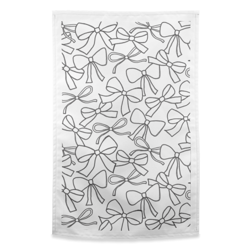 Black Bows - funny tea towel by The Boy and the Bear