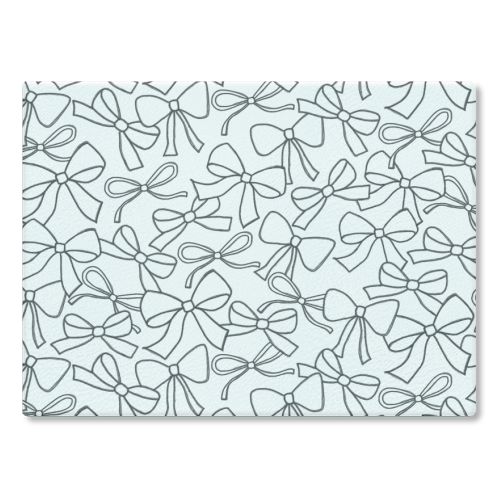 Black Bows - glass chopping board by The Boy and the Bear
