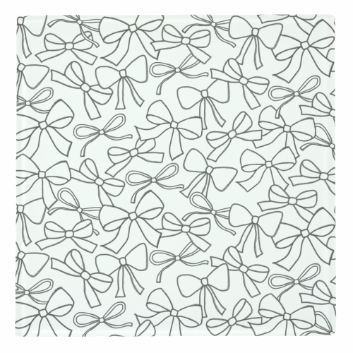 Black Bows - personalised beer coaster by The Boy and the Bear