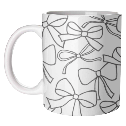 Black Bows - unique mug by The Boy and the Bear