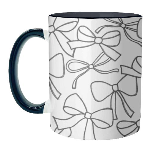 Black Bows - unique mug by The Boy and the Bear