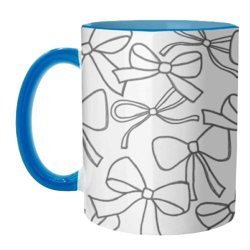 Black Bows - unique mug by The Boy and the Bear