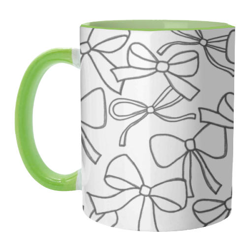 Black Bows - unique mug by The Boy and the Bear