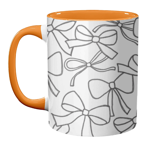 Black Bows - unique mug by The Boy and the Bear