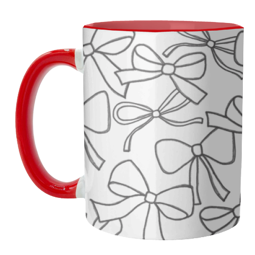 Black Bows - unique mug by The Boy and the Bear