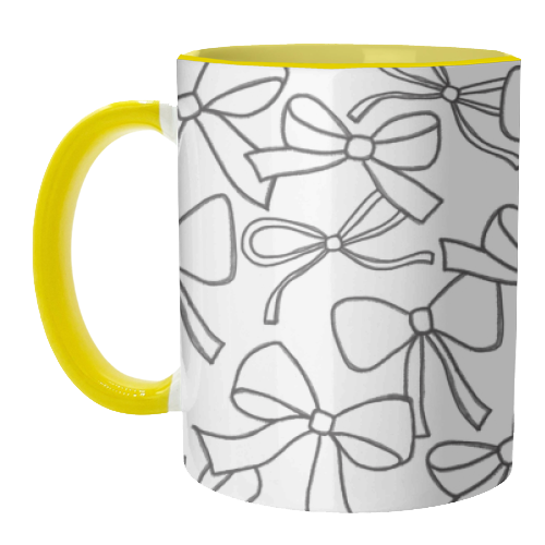 Black Bows - unique mug by The Boy and the Bear