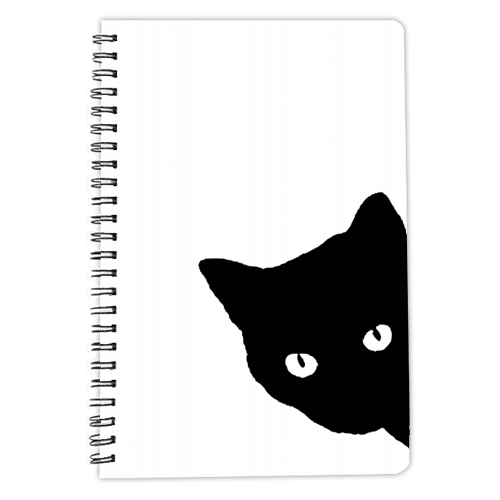 Black Cat - personalised A4, A5, A6 notebook by Toni Scott