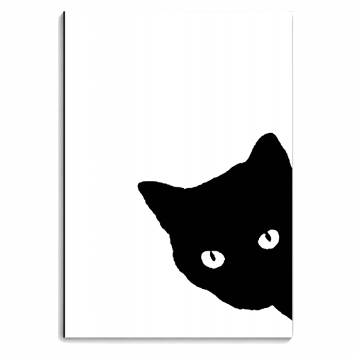 Black Cat - personalised A4, A5, A6 notebook by Toni Scott