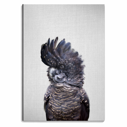 Black Cockatoo - Colorful - personalised A4, A5, A6 notebook by Gal Design