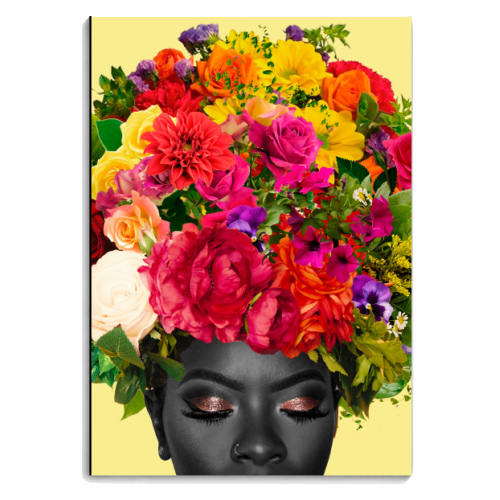 Black flower - personalised A4, A5, A6 notebook by Larissa Grace