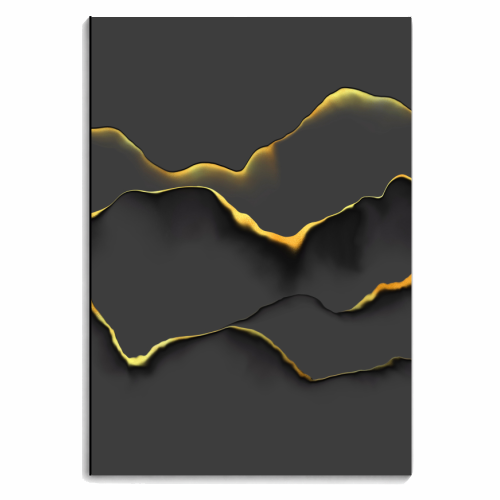 black gold abstract art - personalised A4, A5, A6 notebook by Anastasios Konstantinidis