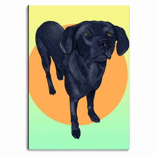 Black Labrador - personalised A4, A5, A6 notebook by The Queer Store