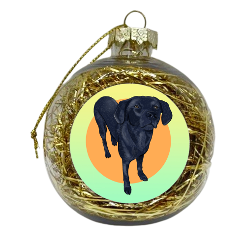 Black Labrador - xmas bauble by The Queer Store